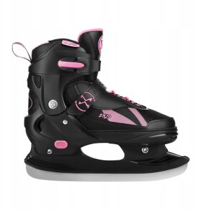 Rolki Nils Extreme NH382 rekreacyjne regulowane czarno-różowe r. 28-31 9