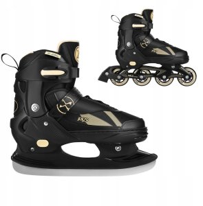 Rolki Nils Extreme NH382 rekreacyjne regulowane czarno-beżowe r. 40-43 3