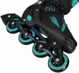 Rolki Nils Extreme NH382 rekreacyjne regulowane czarno-niebieskie r. 32-35 6