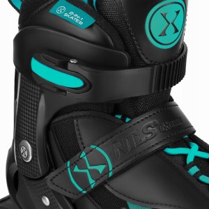 Rolki Nils Extreme NH382 rekreacyjne regulowane czarno-niebieskie r. 32-35 7