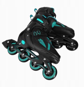 Rolki Nils Extreme NH382 rekreacyjne regulowane czarno-niebieskie r. 36-39 4