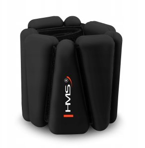 SNK01 BLACK SILIKONOWE OBCIĄŻNIKI DO ĆWICZEŃ NA KOSTKI I NADGARSTKI HMS 5