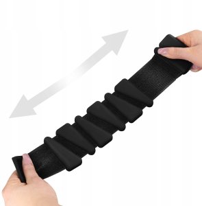 SNK01 BLACK SILIKONOWE OBCIĄŻNIKI DO ĆWICZEŃ NA KOSTKI I NADGARSTKI HMS 7