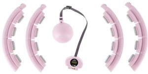 ZESTAW HULA HOP HHW09 PINK Z PIŁKĄ GRAWITACYJNĄ I LICZNIKIEM HMS + PAS BR163 BLACK 15