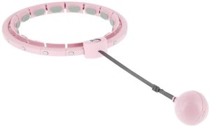 ZESTAW HULA HOP HHW09 PINK Z PIŁKĄ GRAWITACYJNĄ I LICZNIKIEM HMS + PAS BR163 BLACK 22