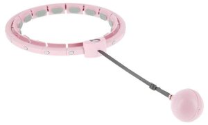 ZESTAW HULA HOP HHW09 PINK Z PIŁKĄ GRAWITACYJNĄ I LICZNIKIEM HMS + PAS BR163 BLACK 10
