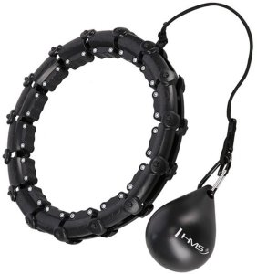 HMS Zestaw Hula Hop HHW02 black z wypustkami i obciążnikiem + Pas BR163 red (17-44-612) 14