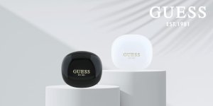 Słuchawki TWS Guess Flat Classic Logo    Electroplated biały 7