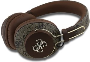 Słuchawki nauszne Guess Bluetooth ENC    Metal 4G Logo brązowy 2