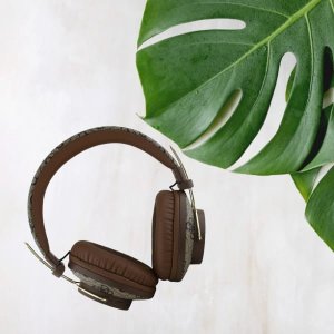 Słuchawki nauszne Guess Bluetooth ENC    Metal 4G Logo brązowy 9