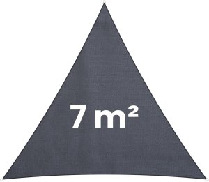 Żagiel przeciwsłoneczny trójkątny 7m2 Plonos PL-886 szary 4