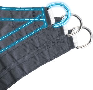 Żagiel przeciwsłoneczny trójkątny 7m2 Plonos PL-886 szary 5