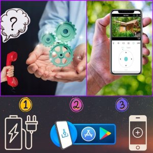 Podwójna Kamera WIFI IP Zewnętrzna Obrotowa 8MPX Detekcja Funkcje AI AUDIO [S-I] 3