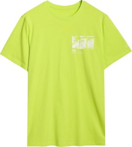 KOSZULKA MĘSKA BAWEŁNIANA T-SHIRT MĘSKI SPORTOWY Z NADRUKIEM 4F M2106 1