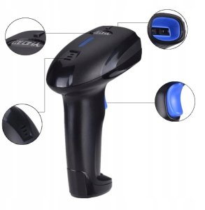 Bezprzewodowy czytnik skaner kodów 1D/2D (QR) YHD-1100DB 2.4Ghz + Bluetooth 7