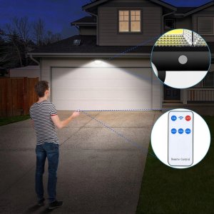 LAMPA SOLARNA LED CZUJNIK RUCHU ZMIERZCHU ZEWNĘTRZNA HALOGEN OGRODOWA PILOT 3