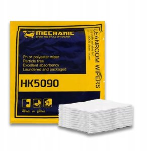 MECHANIC HK5090 50 szt. 10x10cm ŚCIERECZKI BEZPYŁOWE WACIKI DO CZYSZCZENIA 1
