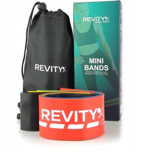 Revity Gumy do ćwiczeń Mini Bands zestaw 5 gum oporowych taśmy fitness 1
