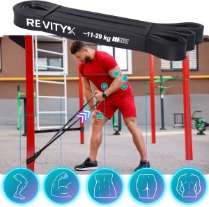 Revity Gumy do ćwiczeń oporowe Power Bands zestaw 4 sztuk 3-39 kg 5