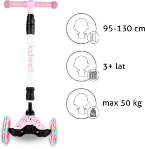 Hulajnoga Kidwell Vento Jasnoróżowy (HUBAVEN01A9) 7