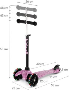 Hulajnoga Kidwell Uno Czarno-różowy (HUBAUNO02A3) 4