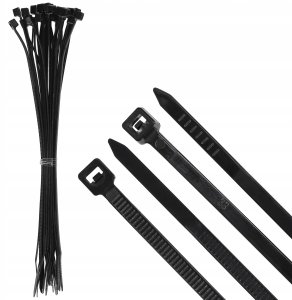 PLASTROL OPASKA PLASTIKOWA CZARNA 4,8 x 200mm 100szt. 8