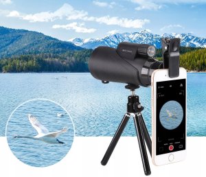 Monokular Luneta K&F ZOOM 8x 42mm BaK4 IP68 + Etui Statyw Uchwyt na Telefon 7