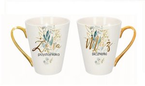 Komplet 2 kubków Mąż Ślicznotki/Żona Przystojniaka 1