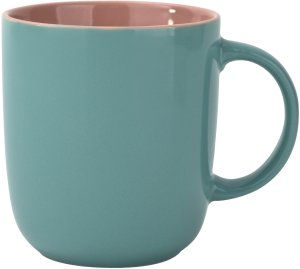 Kubek ceramiczny 400 ml niebiesko-różowy 1