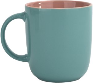 Kubek ceramiczny 400 ml niebiesko-różowy 2