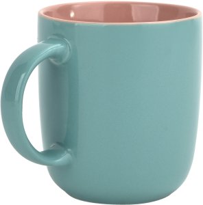 Kubek ceramiczny 400 ml niebiesko-różowy 3