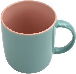 Kubek ceramiczny 400 ml niebiesko-różowy 4