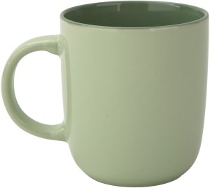 Kubek ceramiczny 400 ml jasno zielony-ciemno zielony 2