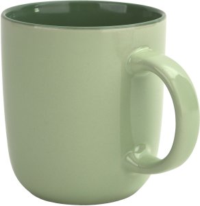 Kubek ceramiczny 400 ml jasno zielony-ciemno zielony 3