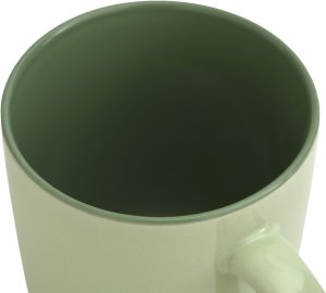Kubek ceramiczny 400 ml jasno zielony-ciemno zielony 5