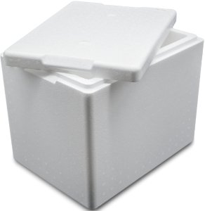 Termobox pudełko termiczne styropianowe z pokrywką atest PZH 395x295x320mm 20L Arpack 1