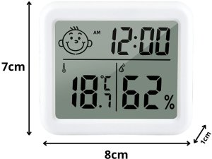 Verk Termometr higrometr zegar kalendarz elektroniczny wewnętrzny bezprzewodowy 2
