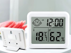 Verk Termometr higrometr zegar kalendarz elektroniczny wewnętrzny bezprzewodowy 4