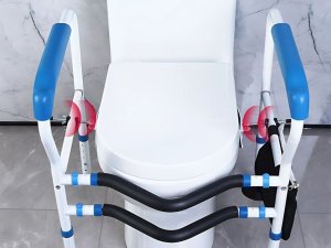 Uchwyt toaletowy regulowany poręcz wc stabilna dla osób starszych seniorów 6