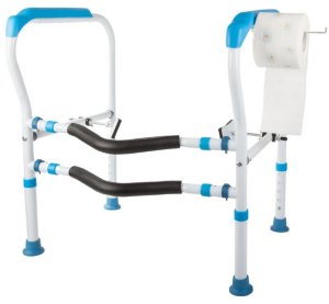 Uchwyt toaletowy regulowany poręcz wc stabilna dla osób starszych seniorów 9