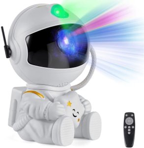 Projektor gwiazd astronauta galaktyka lampka nocna niebo laserowy led pilot 1