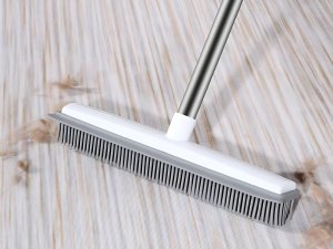 Szczotka miotła gumowa silikonowa do zamiatania z metalowym kijem 120 cm 2