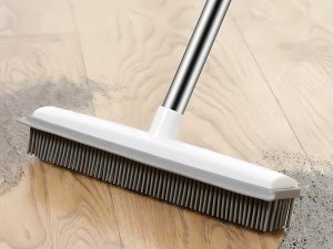 Szczotka miotła gumowa silikonowa do zamiatania z metalowym kijem 120 cm 4