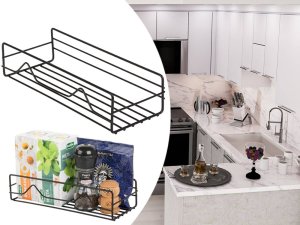 Półka łazienkowa do łazienki pod prysznic prysznicowa loft wisząca metalowa 7