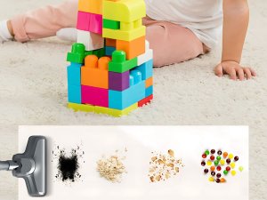 Odkurzacz pionowy bezprzewodowy bezworkowy ręczny 2w1 100w 4 końcówki hepa 11