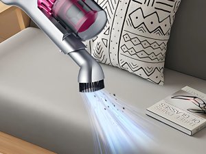 Odkurzacz pionowy bezprzewodowy bezworkowy ręczny 2w1 100w 4 końcówki hepa 7