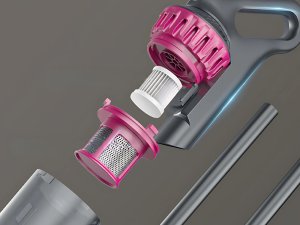 Odkurzacz pionowy bezprzewodowy bezworkowy ręczny 2w1 100w 4 końcówki hepa 9