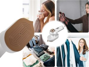 Mini żelazko turystyczne do ubrań przenośne spryskiwacz z rączką obrotową 4