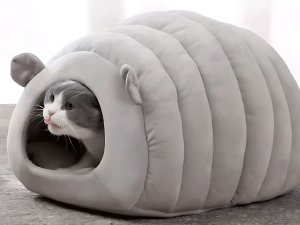 Verk Pluszowe legowisko kokon dla psa kota miękkie poduszka posłanie puszyste 4