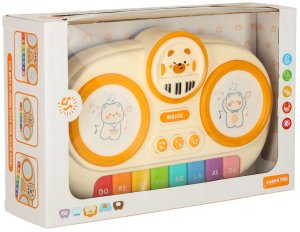 Pianinko organki interaktywne dla dzieci edukacyjne beżowe Kik Sp. z o. o. Sp. k. 14